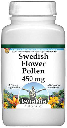 TerraVita Swedish Flower Pollen - Gardening Supplement (100 Capsules)