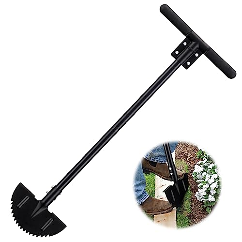 Heavy Duty Lawn Edger Tool with Sharp Round Saw Tooth Blade, 36” Long Handled