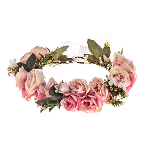 Adjustable Flower Crown Floral Headpiece - Perfect for Special Occasions
