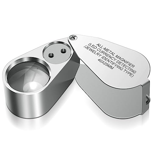 Leffis 40X Jewelers Loupe Magnifier