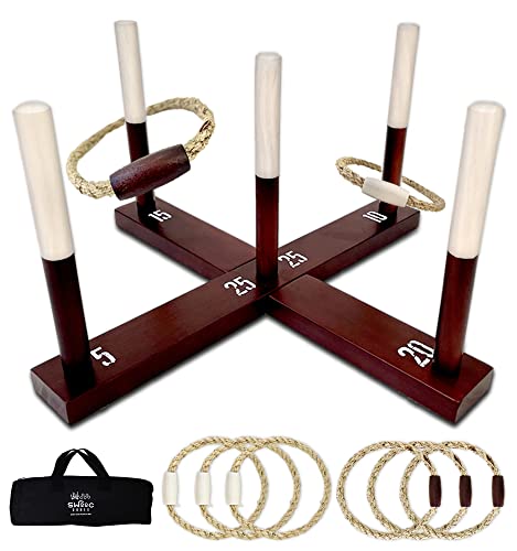 SWOOC Games Rustic Ring Toss Outdoor Game