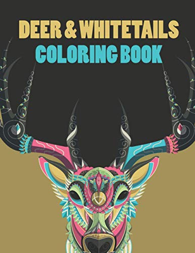 Deer & Whitetails Coloring Book: Stress-Relieving Wildlife Art
