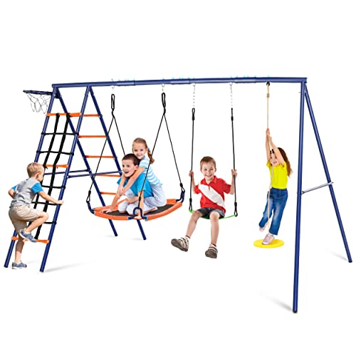 6 in 1 Multifunction Kids Swing Set