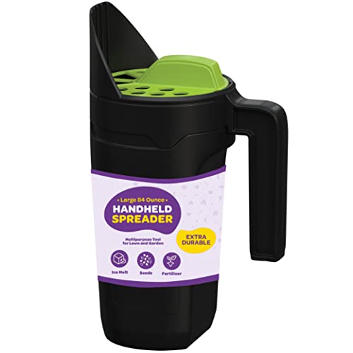 SEWANTA Handheld Spreader (2.5L) - Multi-Purpose Seed and Salt Spreader