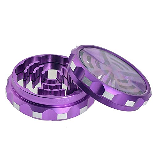 NERANENA Herb Grinder - Compact and Durable 2.3-Inch Purple Grinder