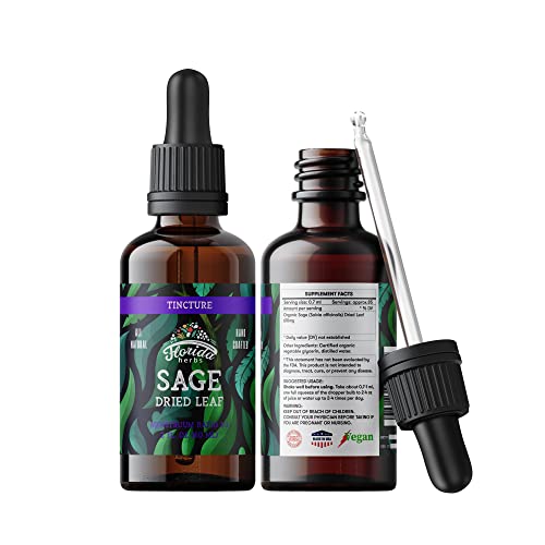 Natural Dried Sage Supplement - Organic Sage Herb - 2 oz