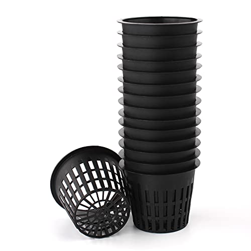 HAZOULEN Garden Plastic Net Cups Pots Set of 15