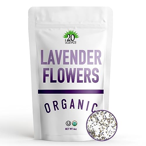 Certified Organic Dried Lavender Flowers - 4oz Resealable Bag