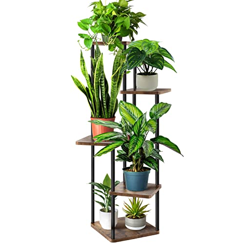 GEEBOBO Indoor Plant Stand - 4 Tiered Flower Shelf Holder