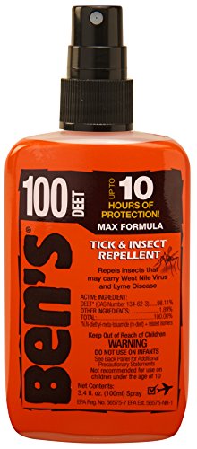 Ben's 100% DEET Mosquito, Tick and Insect Repellent