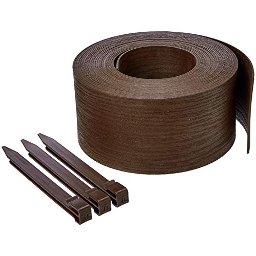 Amazon Basics Landscape Edging Coil - 5 Inch, Brown