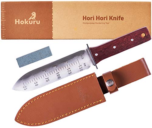 HOKURU Hori Hori Knife - Multi-purpose Gardening Tool
