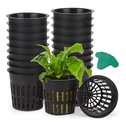 GROWNEER 4 Inch Garden Slotted Mesh Net Cups