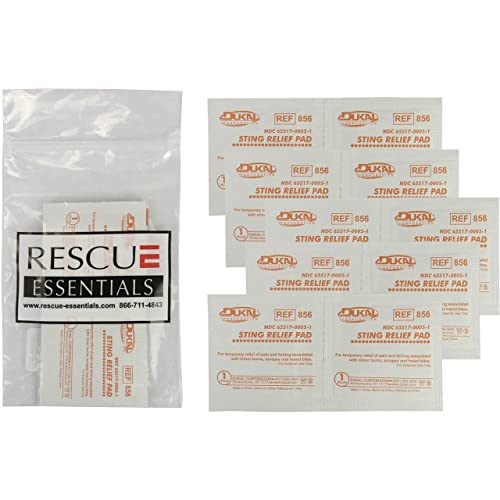 Rescue Essentials Sting Relief Wipes