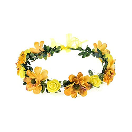 Stylish Women's Floral Crown for Weddings and Festivals