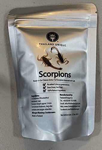 Thailand Unique Edible Scorpions - High Protein Bug Superfood
