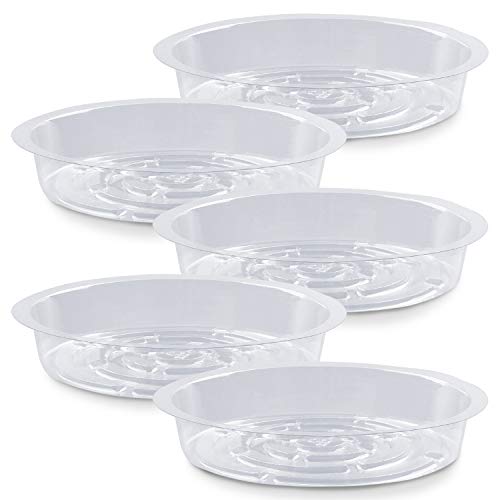 Heavy Duty Plastic Plant Saucers for Indoor & Outdoor Plants