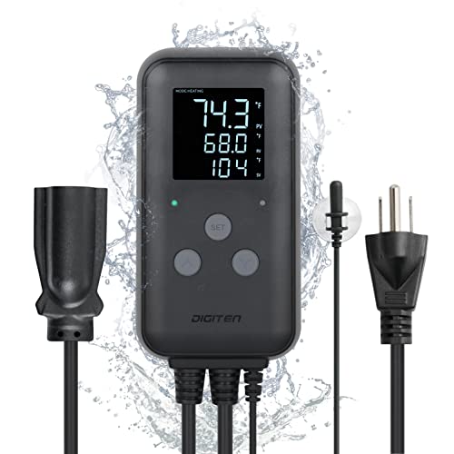 Greenhouse Temperature Controller - Waterproof Thermostat for Gardening