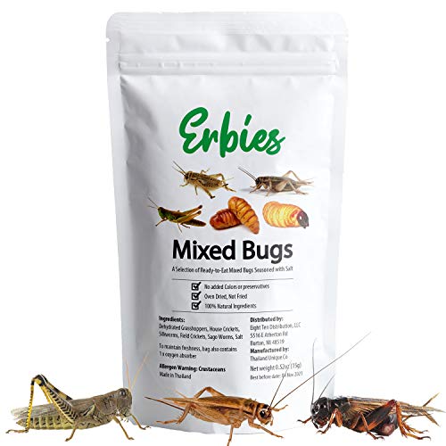 Erbies Edible Bugs Mixed Trail Mix - Crunchy Insect Snacks