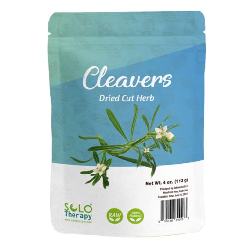 Cleavers Herb 4 oz, Dried Cut Herb, Galium Aparine Tea