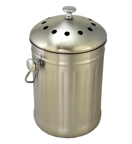 Clean Air Commerce Stainless Steel Compost Pail