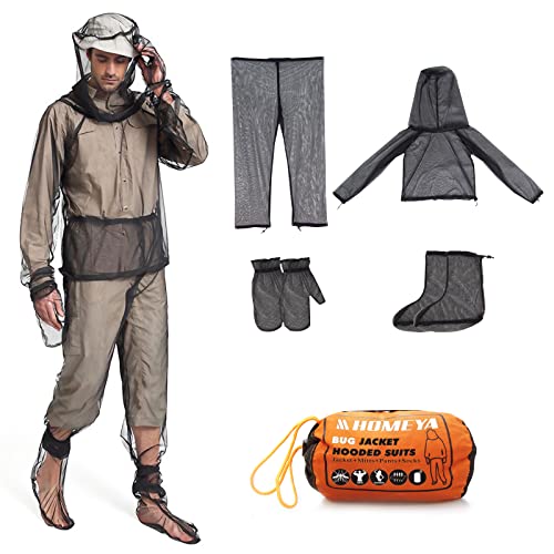 Bug Jacket XL, Anti Mosquito Netting Suit with Zipper