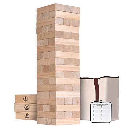 GoSports Giant Wooden Toppling Tower