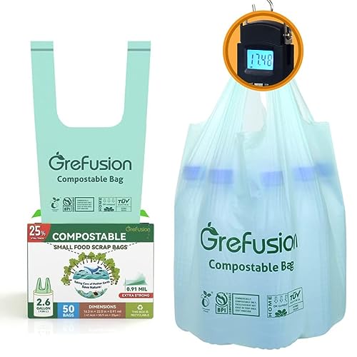 Compostable Trash Bags with Handle-Tie