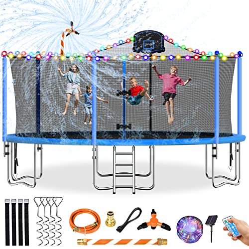 Tatub Trampoline with Basketball Hoop and Net