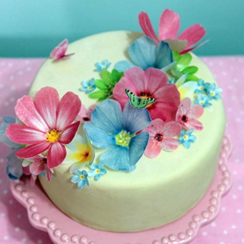 Edible Flowers & Butterflies Cupcake Toppers