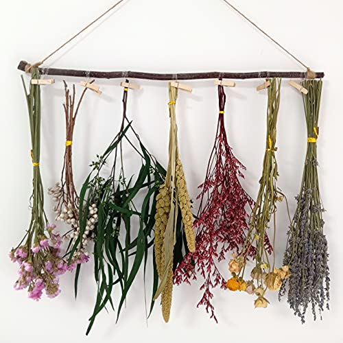Rustic Dried Flower Wall Hanging - Lavender