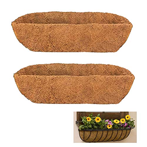 HHTHH 2pcs Trough Coco Liner for Window Box