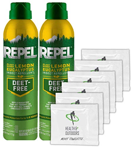 HAO Repel Lemon Eucalyptus Insect Repellent with Bonus Wipes