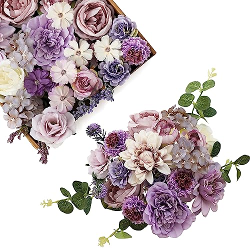 Kisflower Purple Artificial Flowers Combo
