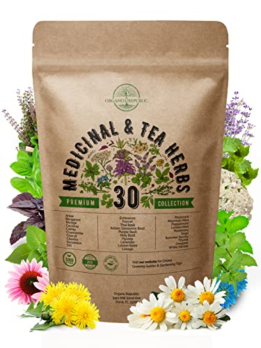 Medicinal & Tea Herb Seeds Variety Pack