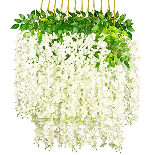 GPARK Wisteria Hanging Artificial Flowers