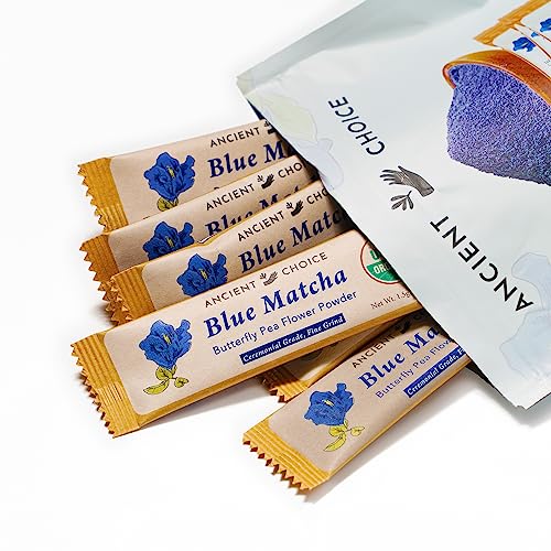 Blue Matcha Tea Powder - USDA Organic | Non-GMO | Butterfly Pea Flower