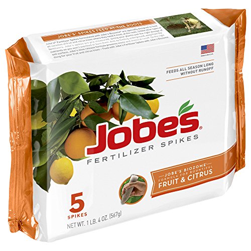 Jobe's Fruit and Citrus Fertilizer Spikes, Slow Release, 5 Count
