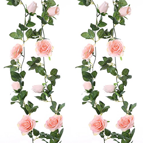 Felice Arts Pink Artificial Floral Garland