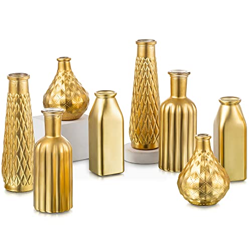 Glasseam Gold Vase Set for Home Decor