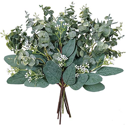 Artificial Eucalyptus Leaves Stems - Versatile and Elegant Greenery Decor