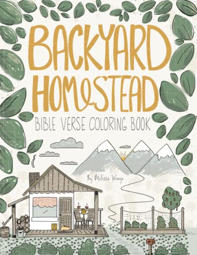 Backyard Homestead Bible Verse Coloring Book