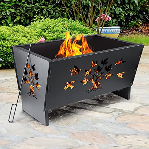 28 Inch Cast Iron Fire Pit with Log Grate