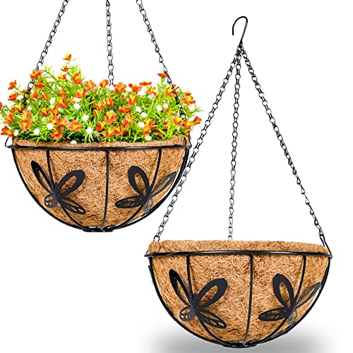 Metal Hanging Planter Basket Flower Pot