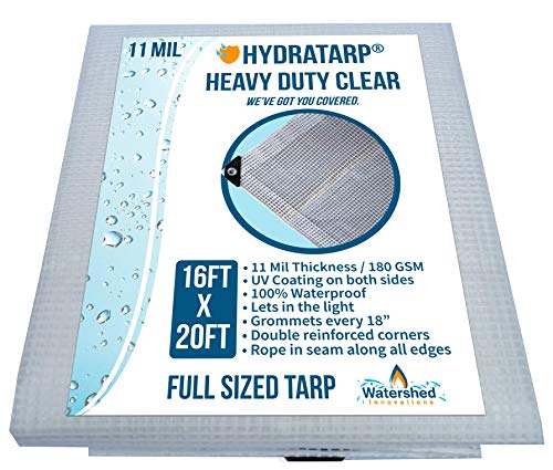 Watershed Innovations HydraTarp: Heavy-Duty Clear Greenhouse Tarp