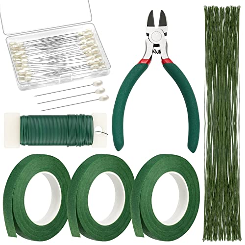 Floral Arrangement Kit with Green Tape and Wire