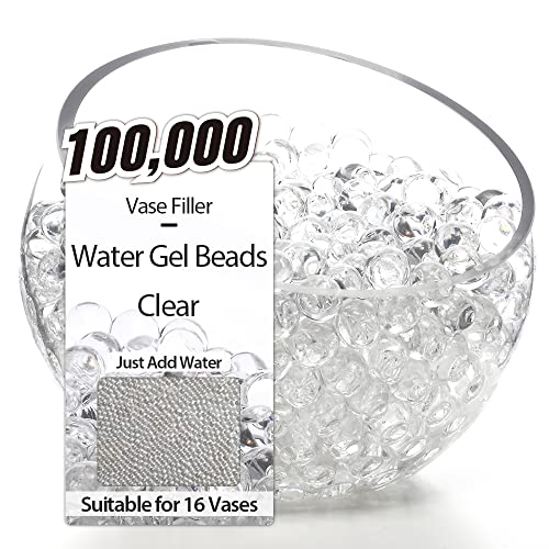 100,000 Clear Water Gel Beads for Vases