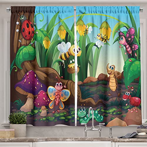 Animal Kitchen Curtains for Playful Kitchen or Cafe Decor