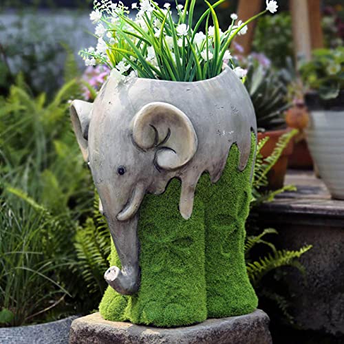 RiverPond Elephant Flower Pot