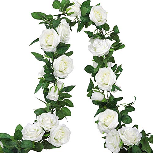 AGEOMET White Rose Garland